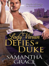 Cover image for Lady Vivian Defies a Duke